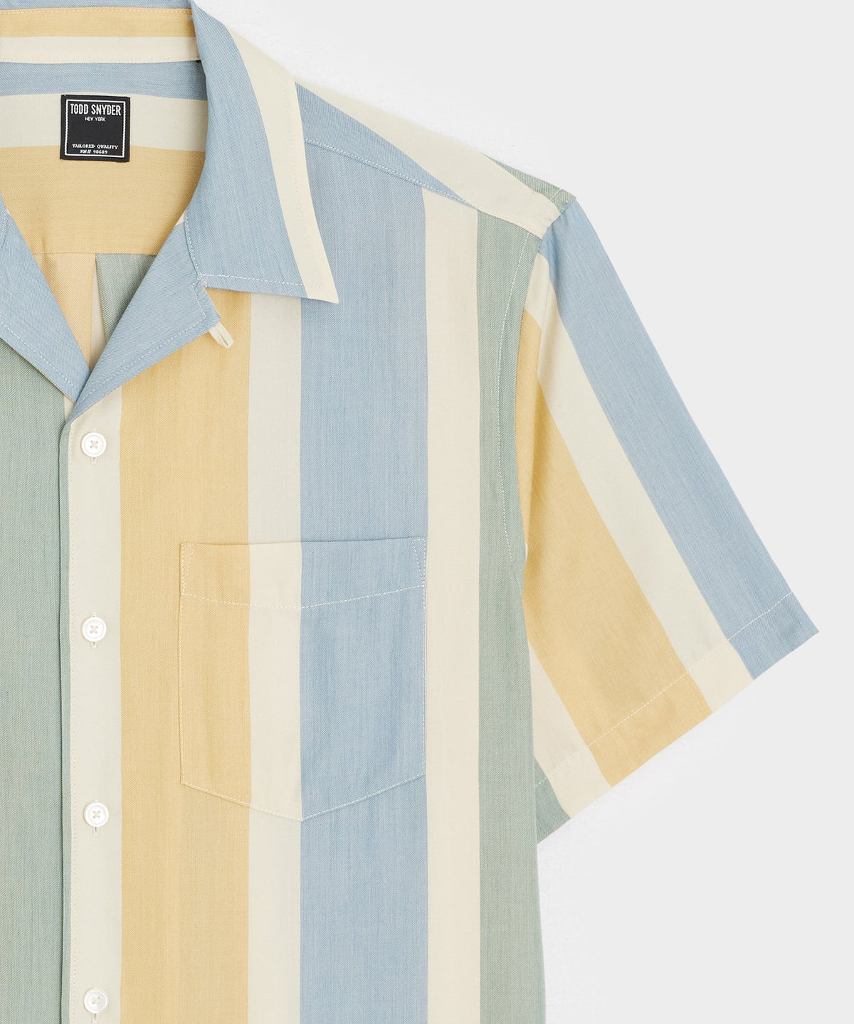 Todd Snyder Cropped Rayon Capri Shirt - Ivory