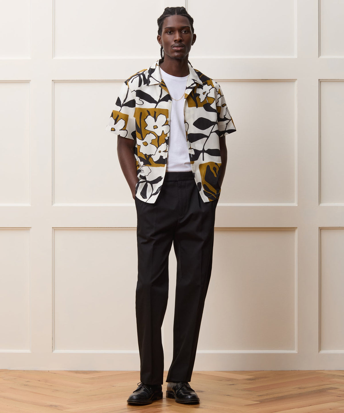 Todd Snyder Cropped Silk-Cotton Camp Collar Shirt - White