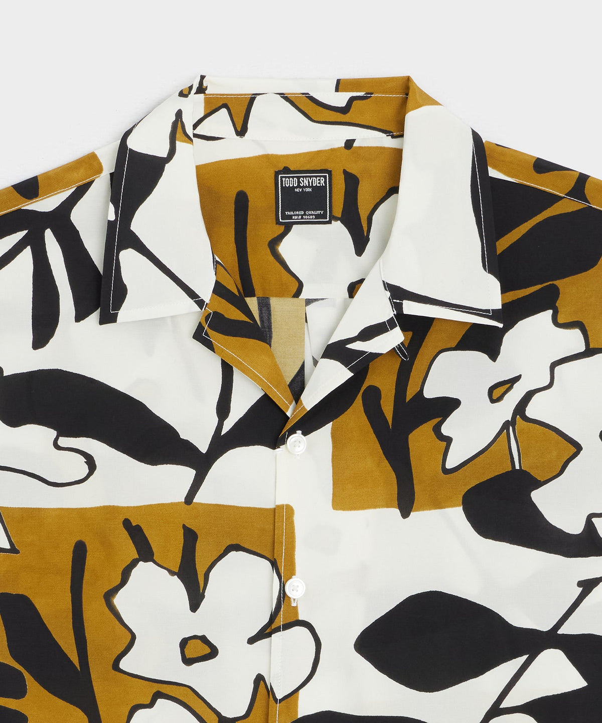 Todd Snyder Cropped Silk-Cotton Camp Collar Shirt - White