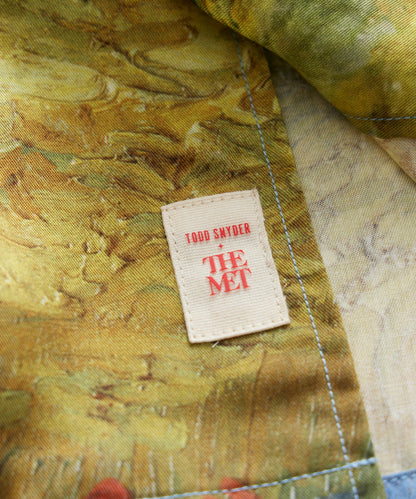 Todd Snyder Todd Snyder x The Met Van Gogh Wheat Field With Cypresses Cabana Shirt - Blue