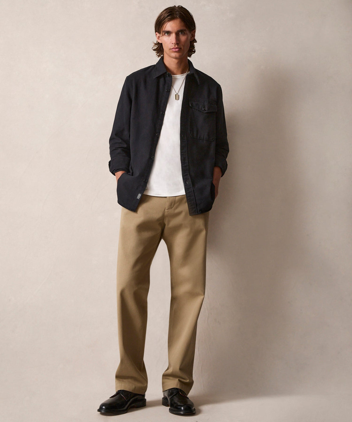 Todd Snyder Chamois Shirt - Black