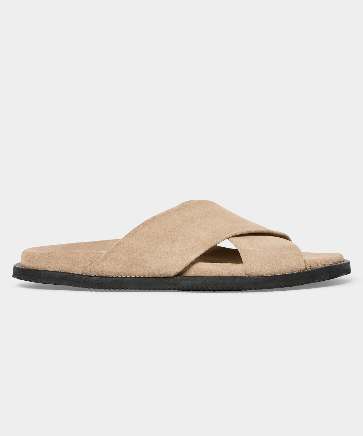 Todd Snyder Nomad Suede Crossover Sandal - Sand