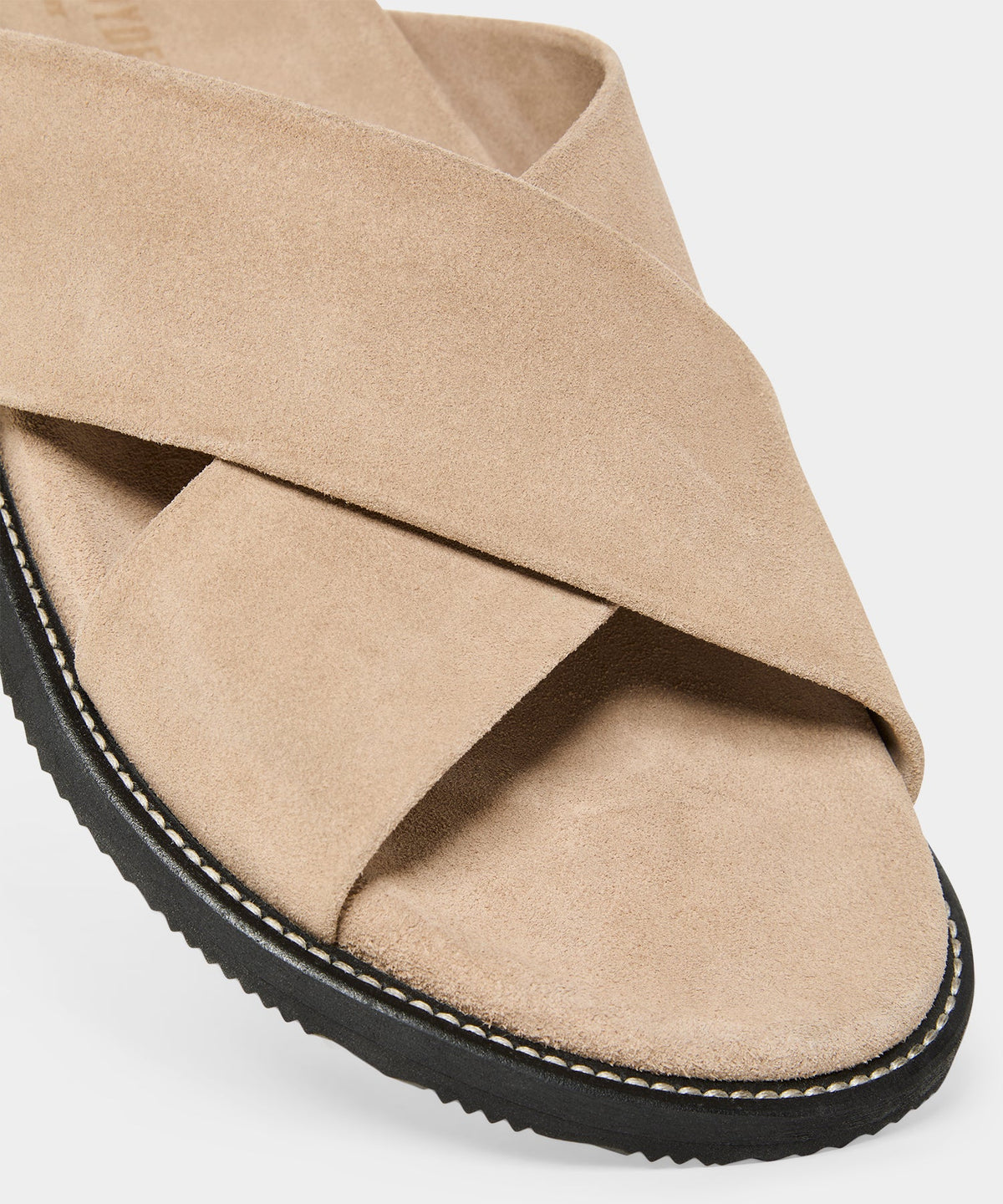 Todd Snyder Nomad Suede Crossover Sandal - Sand