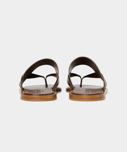 Todd Snyder Porto Leather Crossover Sandal - Brown