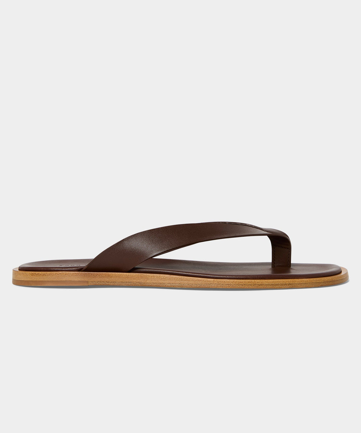 Todd Snyder Porto Leather Thong Sandal - Brown