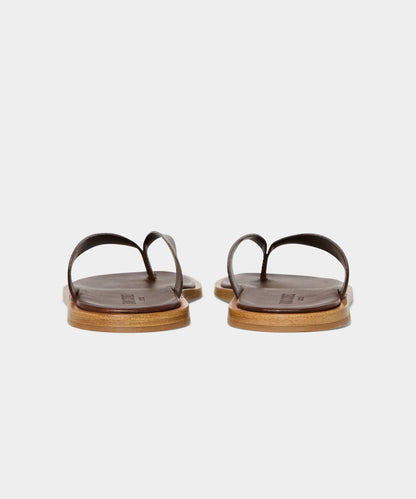 Todd Snyder Porto Leather Thong Sandal - Brown