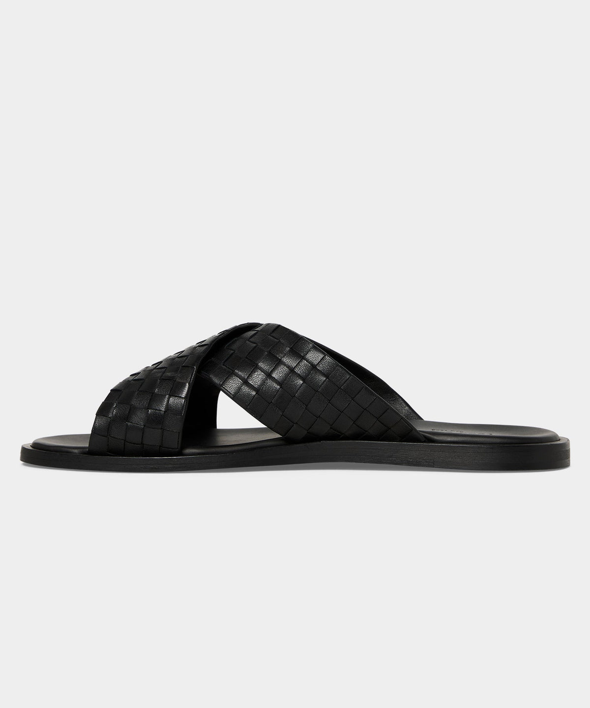 Todd Snyder Porto Woven Leather Sandal - Black