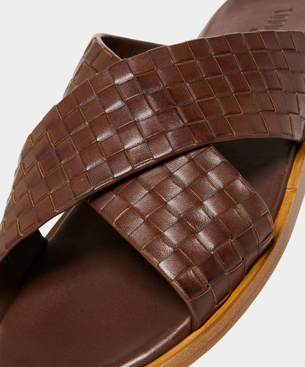 Todd Snyder Porto Woven Leather Sandal - Brown