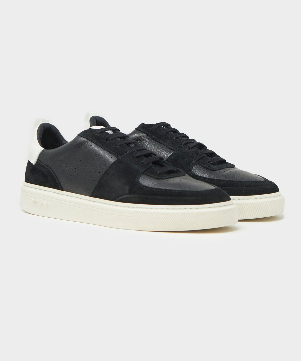 Todd Snyder Tuscan Leather Court Shoe - Black