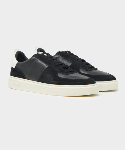Todd Snyder Tuscan Leather Court Shoe - Black