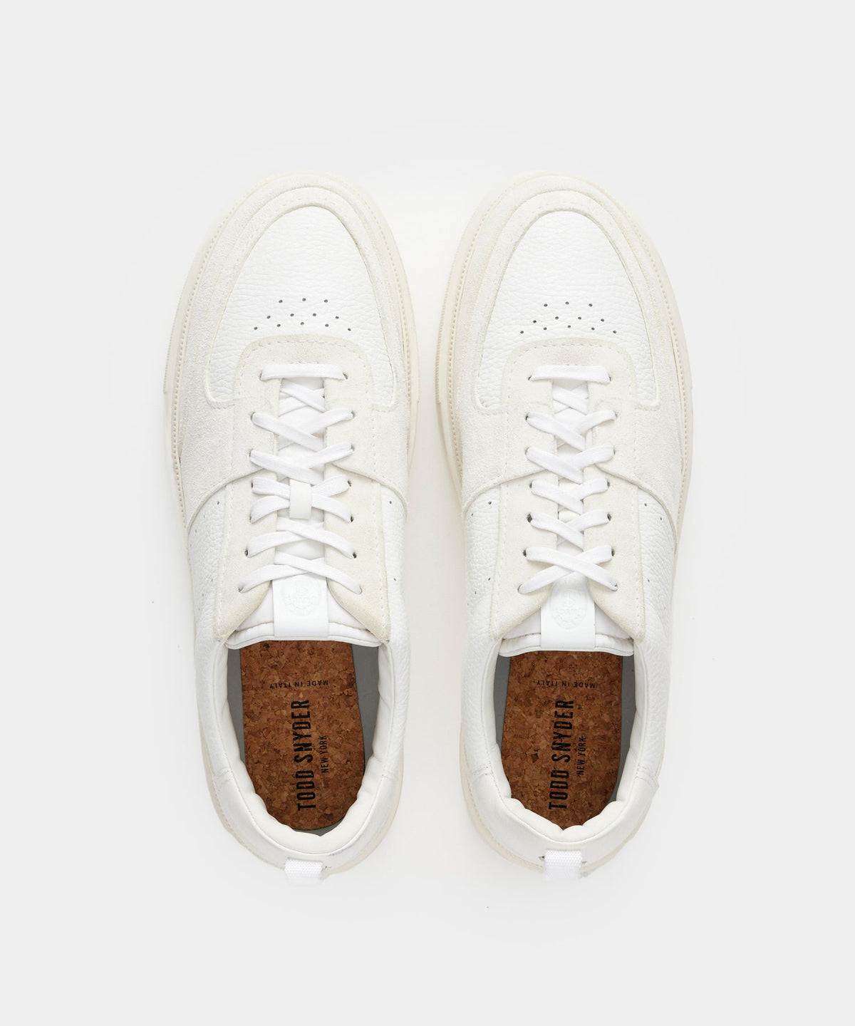 Todd Snyder Tuscan Leather Court Shoe - White