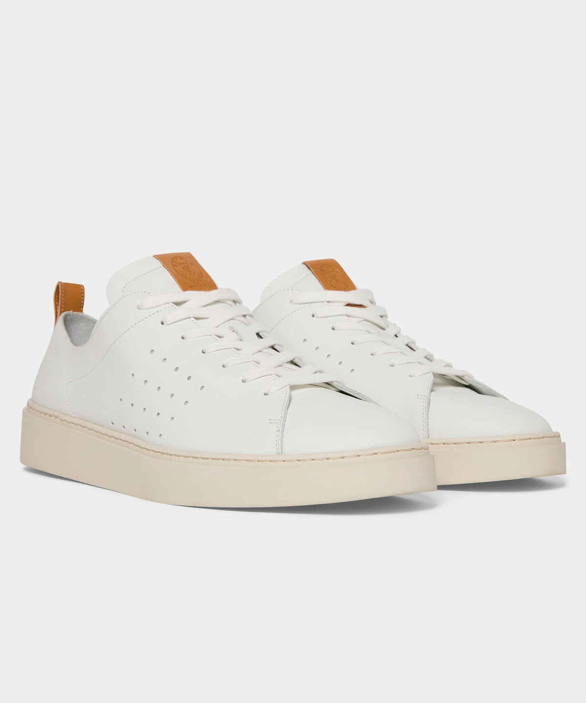 Todd Snyder Porto Leather Court Sneaker - White