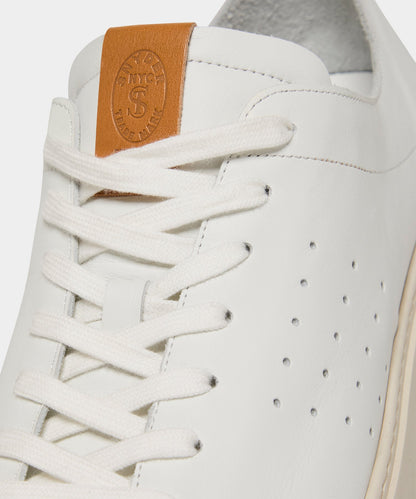 Todd Snyder Porto Leather Court Sneaker - White
