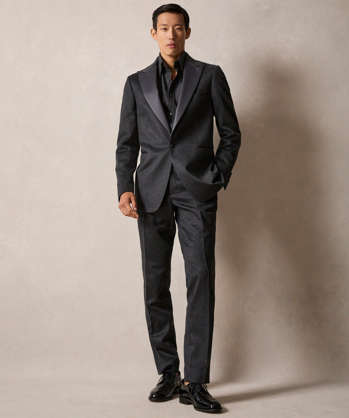 Todd Snyder Slim Italian Cashmere Tuxedo Trouser - Grey