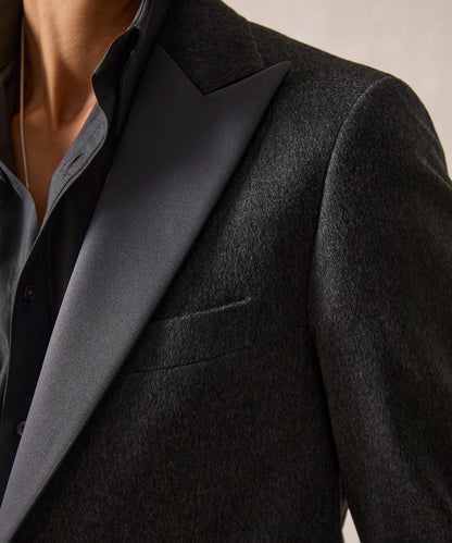 Todd Snyder Italian Cashmere Peak Lapel Tuxedo Jacket - Grey
