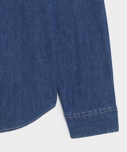 Todd Snyder Denim Point Collar Shirt - Indigo