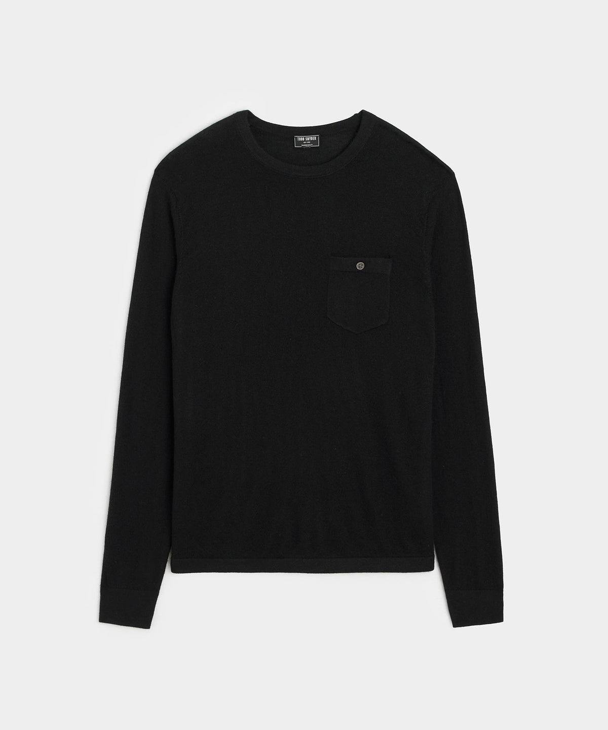 Todd Snyder Premium Cashmere Pocket Tee - Black