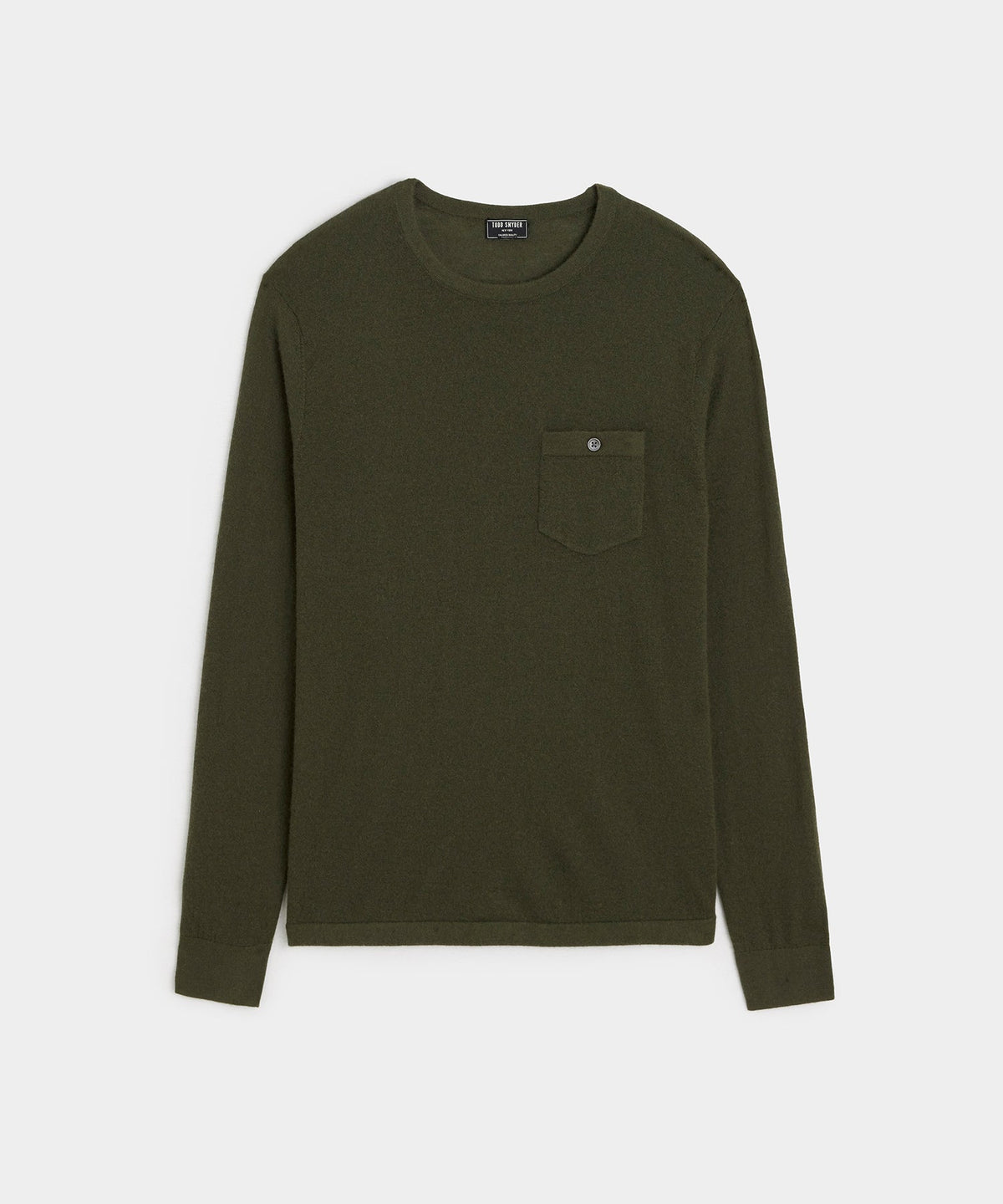 Todd Snyder Premium Cashmere Pocket Tee - Snyder Olive