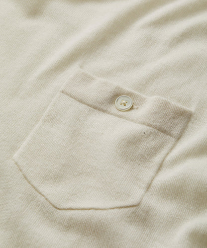 Todd Snyder Premium Cashmere Pocket Tee - Bisque|BISQUE