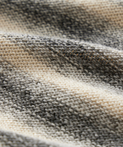 Todd Snyder Linen-Cotton Stripe Popover Hoodie - Silver Mist