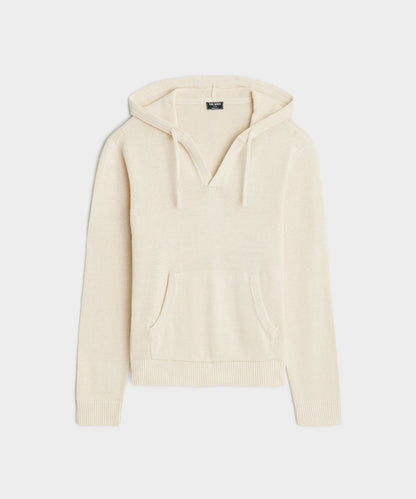 Todd Snyder Linen-Cotton Popover Hoodie - Bisque