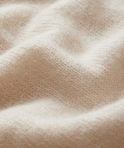 Todd Snyder Relaxed Mohair Sweater Polo - Chalk