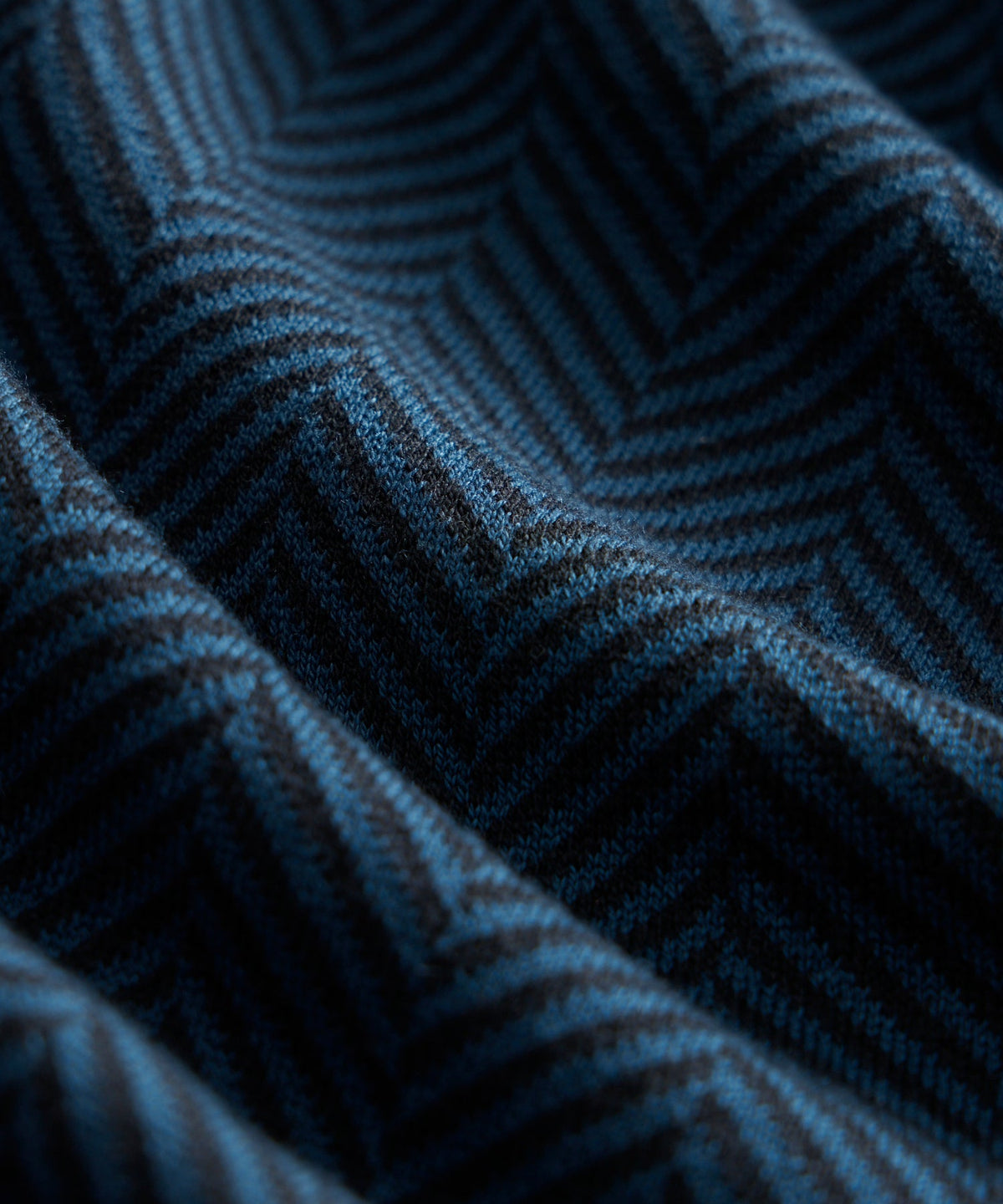 Todd Snyder Herringbone Silk-Cotton Montauk Sweater Polo - Blue Note