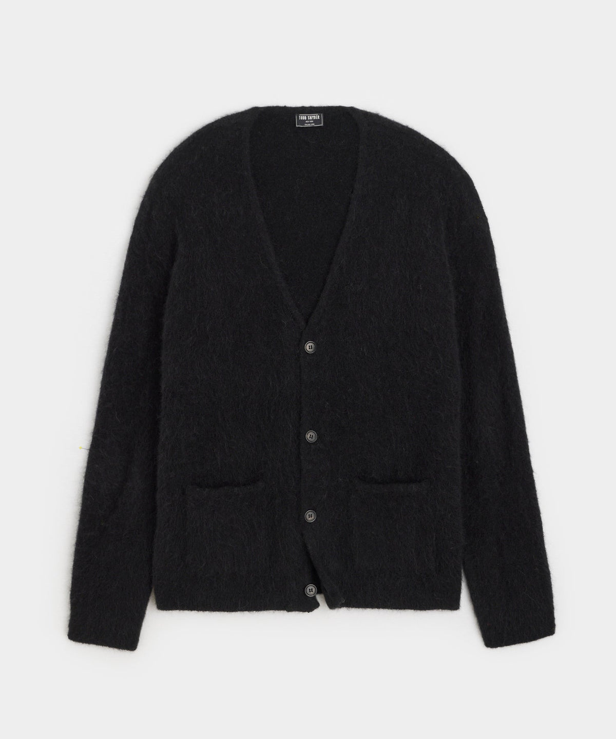 Todd Snyder Brushed Alpaca Cardigan - Black