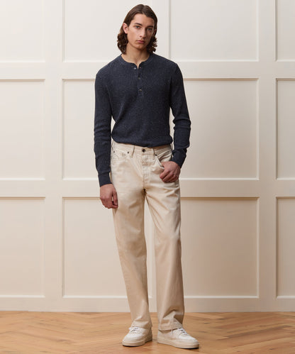 Todd Snyder Silk Henley - Navy