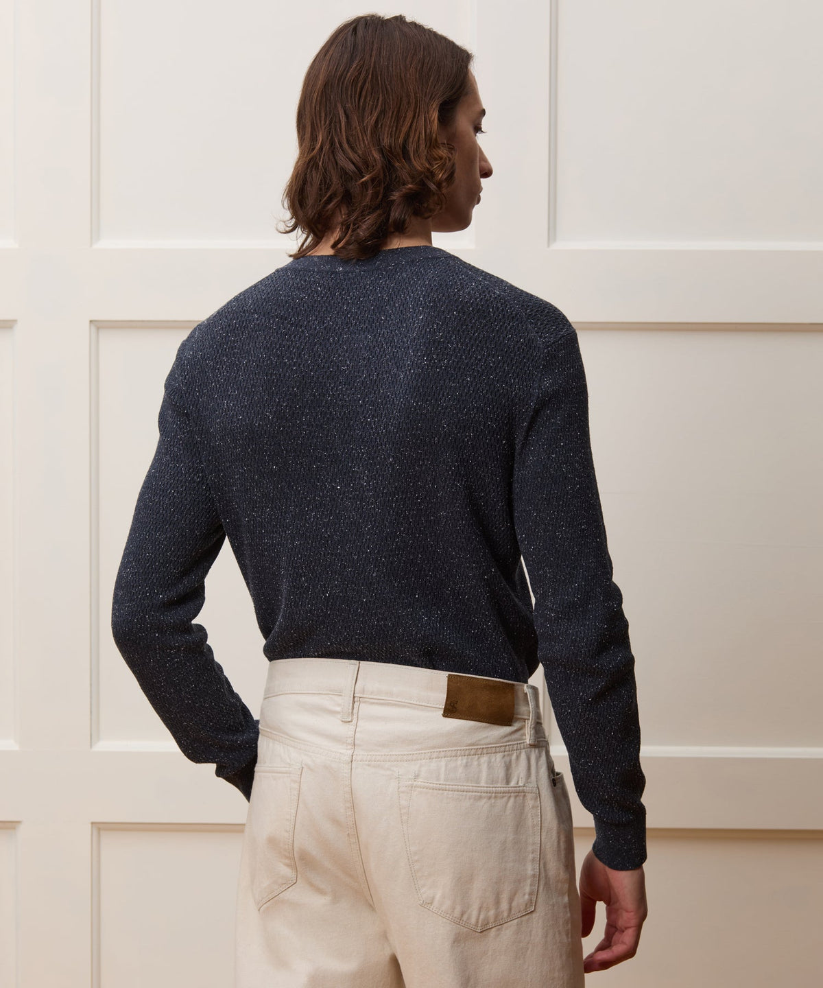 Todd Snyder Silk Henley - Navy