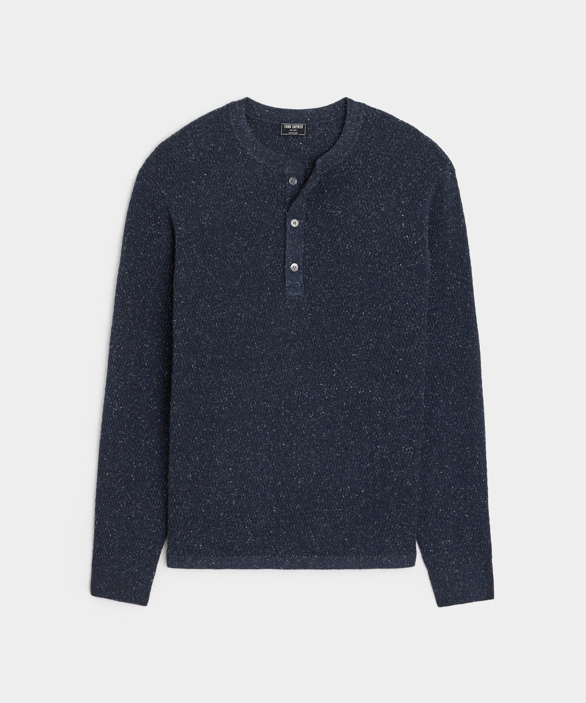 Todd Snyder Silk Henley - Navy