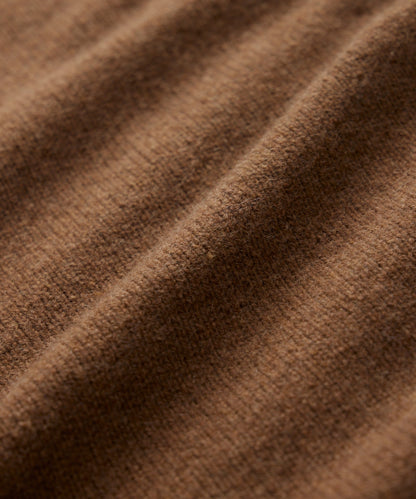 Todd Snyder Nomad Cashmere Sweater Polo - Pine Cone