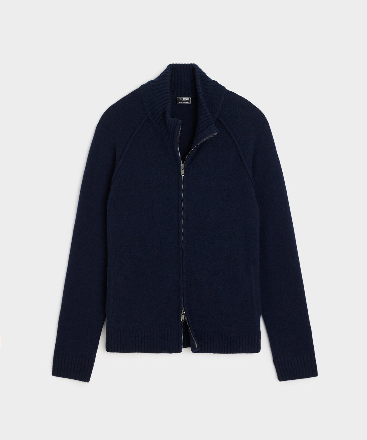 Todd Snyder Nomad Cashmere Full-Zip Sweater - Navy