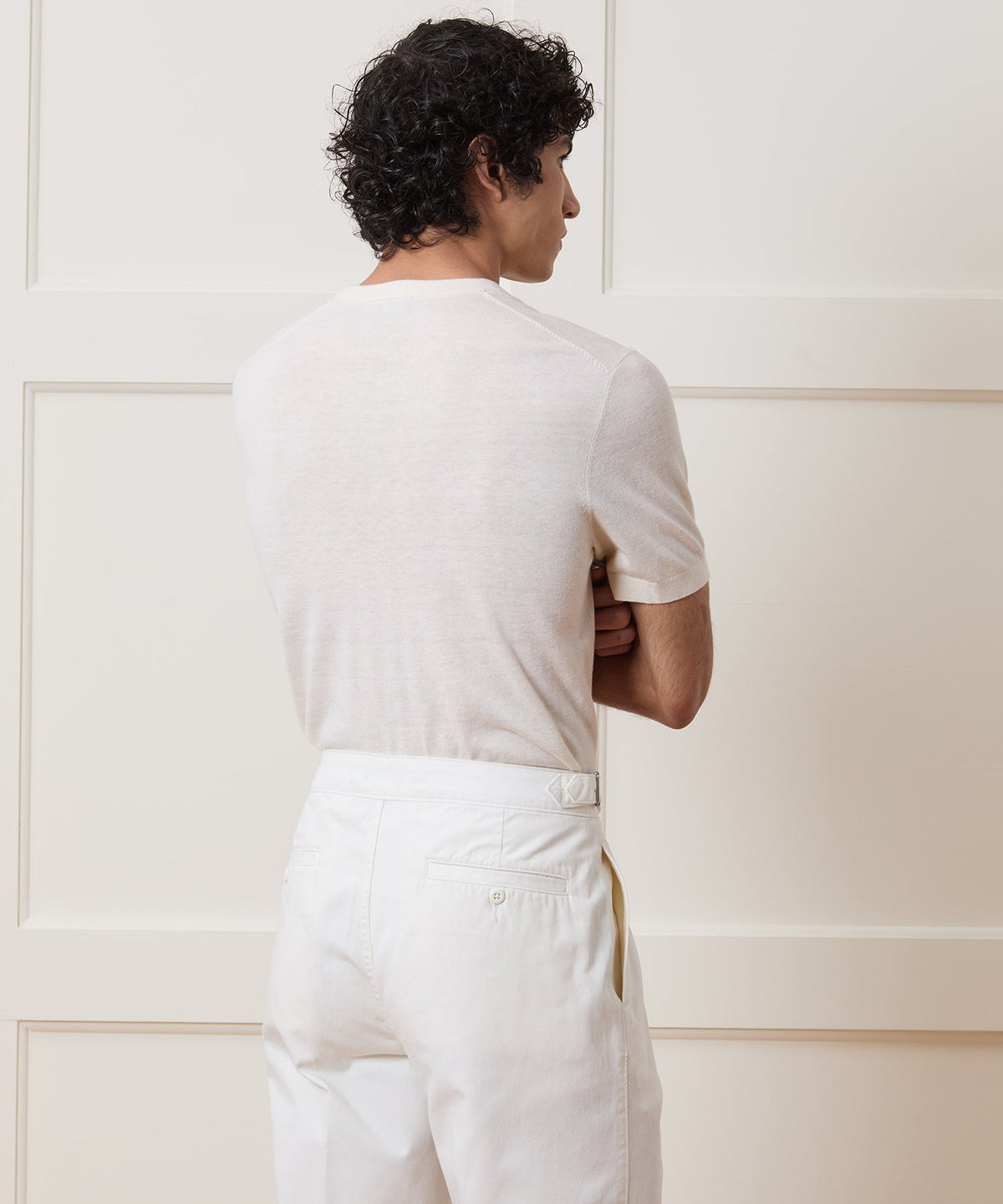 Todd Snyder Silk-Cashmere Sweater Tee - Bisque