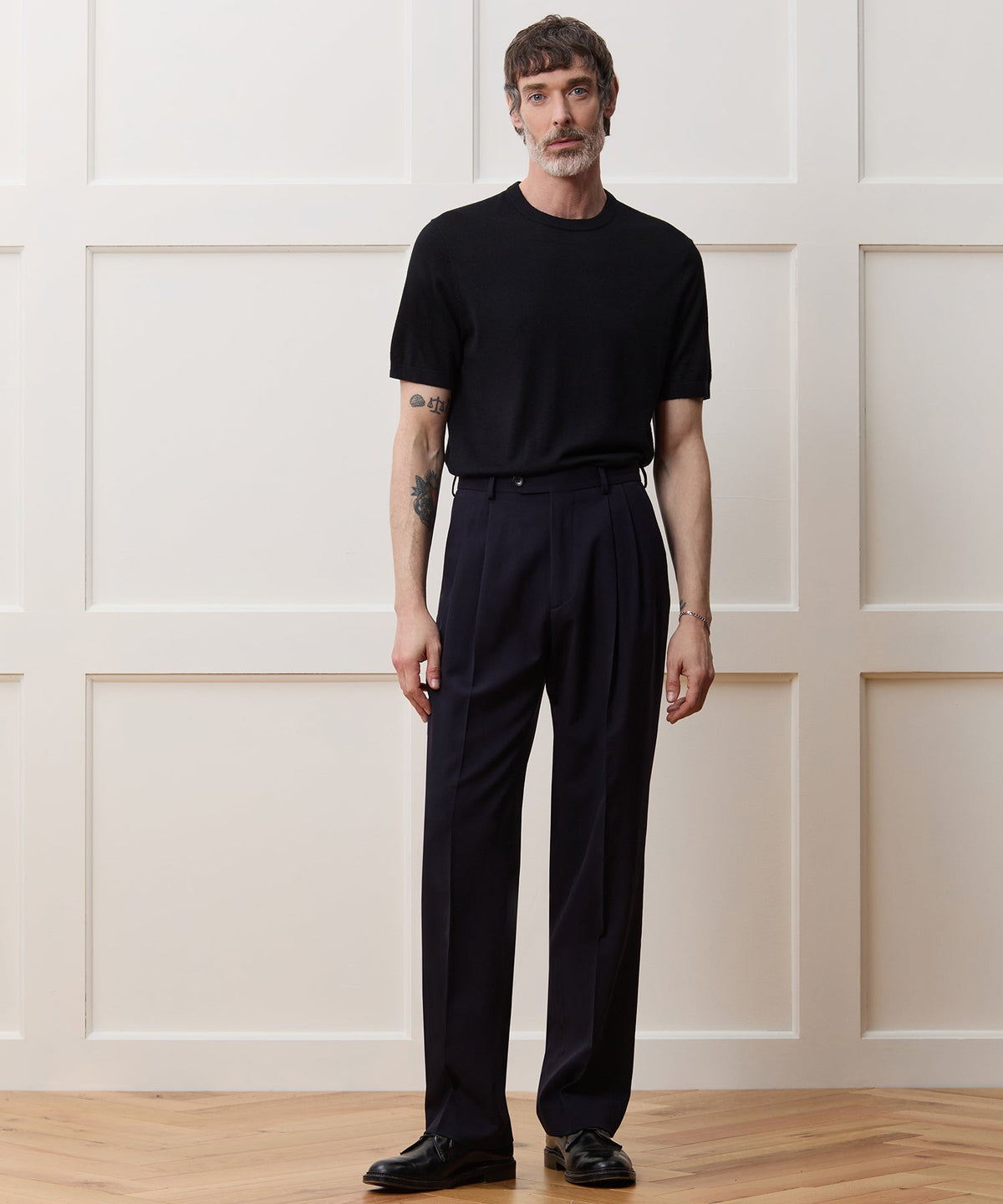 Todd Snyder Silk-Cashmere Sweater Tee - Black