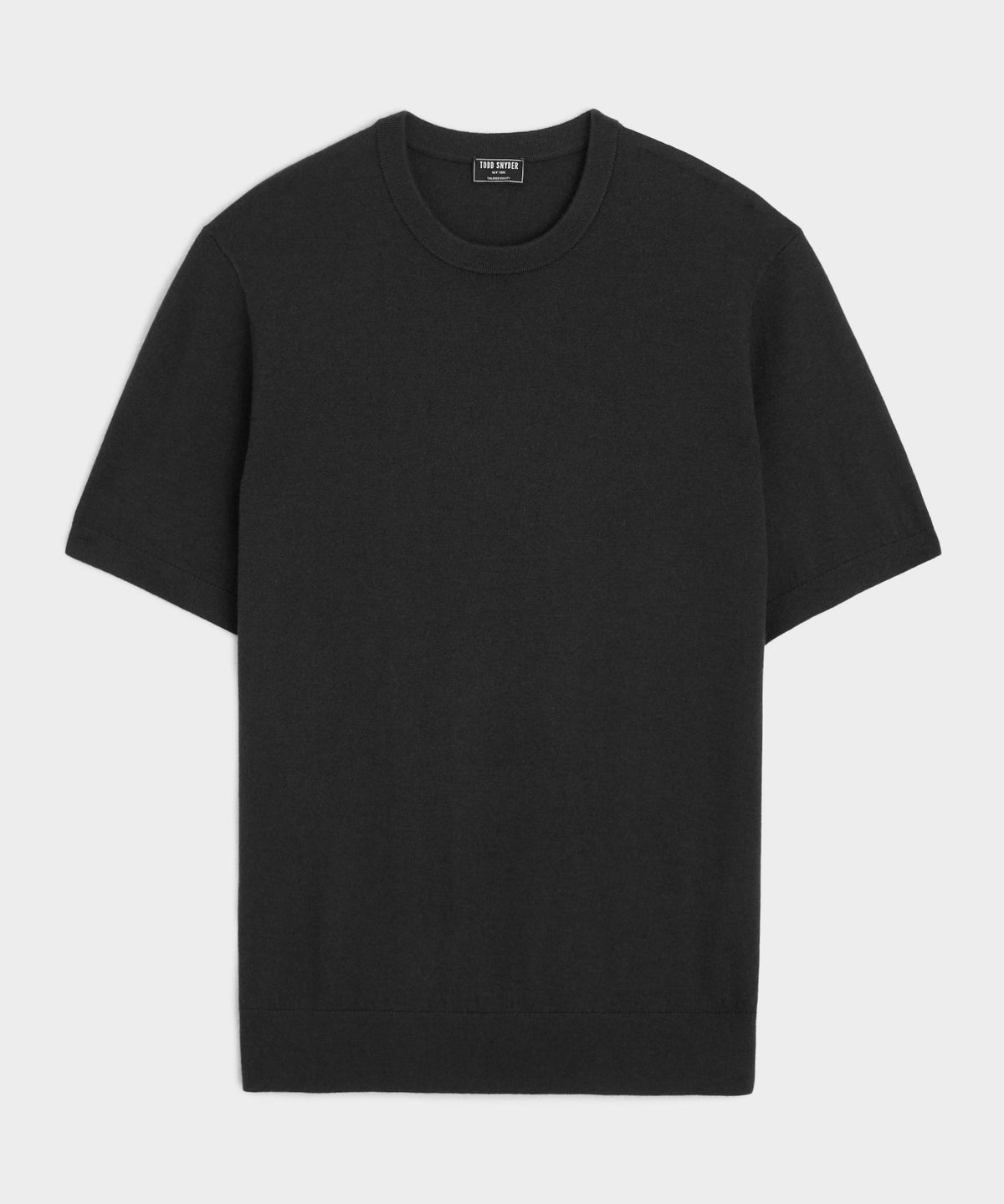 Todd Snyder Silk-Cashmere Sweater Tee - Black