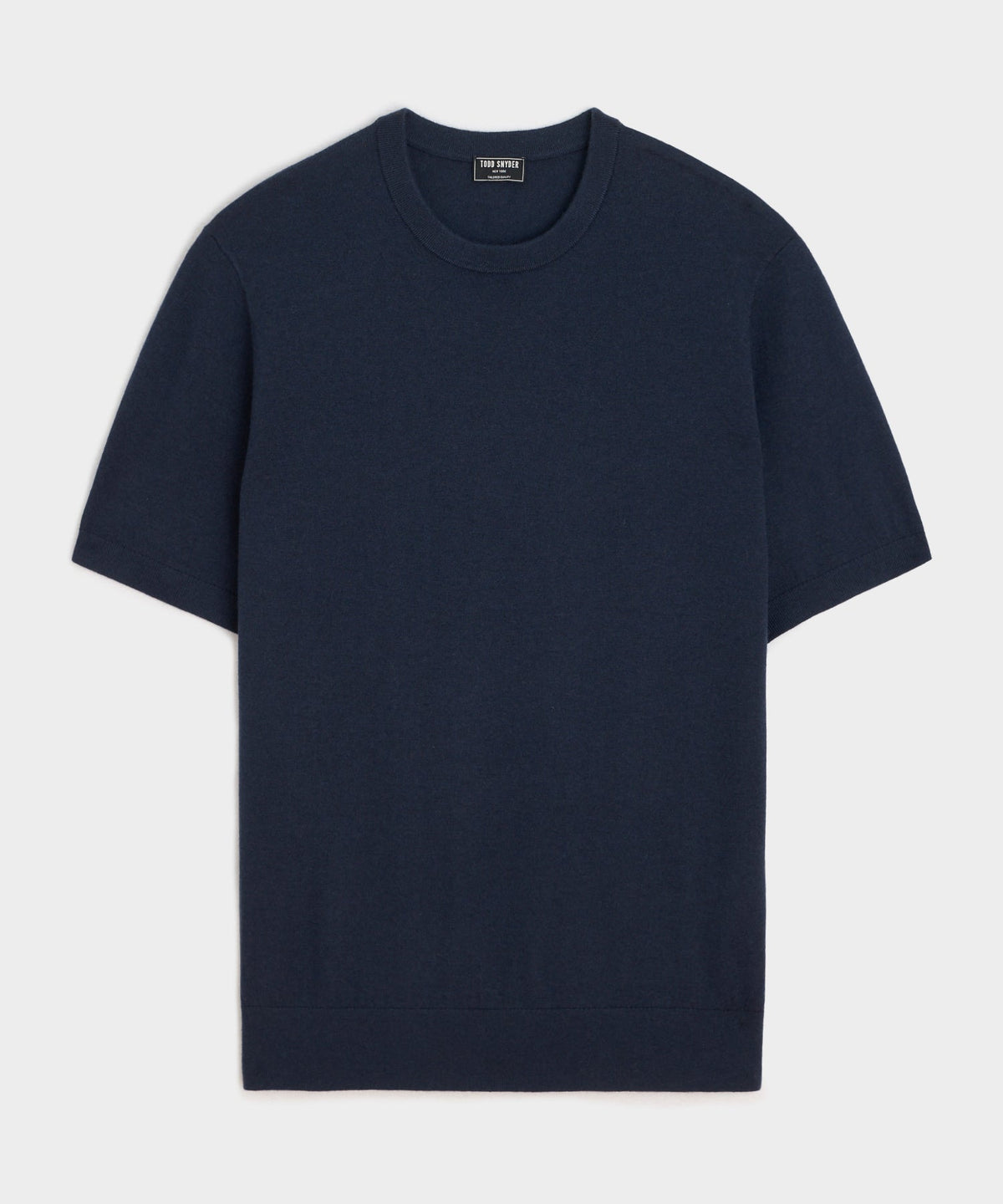 Todd Snyder Silk-Cashmere Sweater Tee - Navy