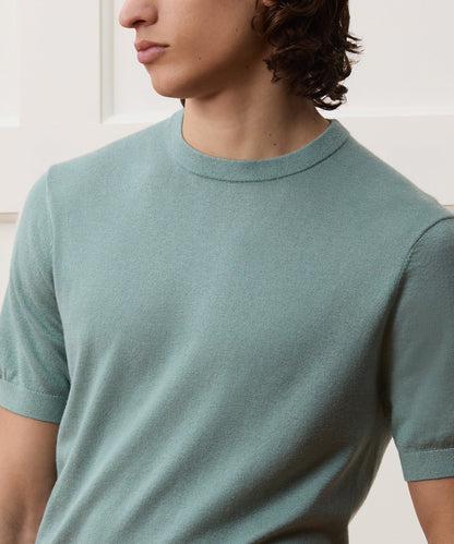 Todd Snyder Silk-Cashmere Sweater Tee - Antique Teal