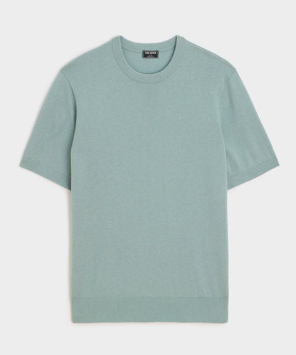 Todd Snyder Silk-Cashmere Sweater Tee - Antique Teal