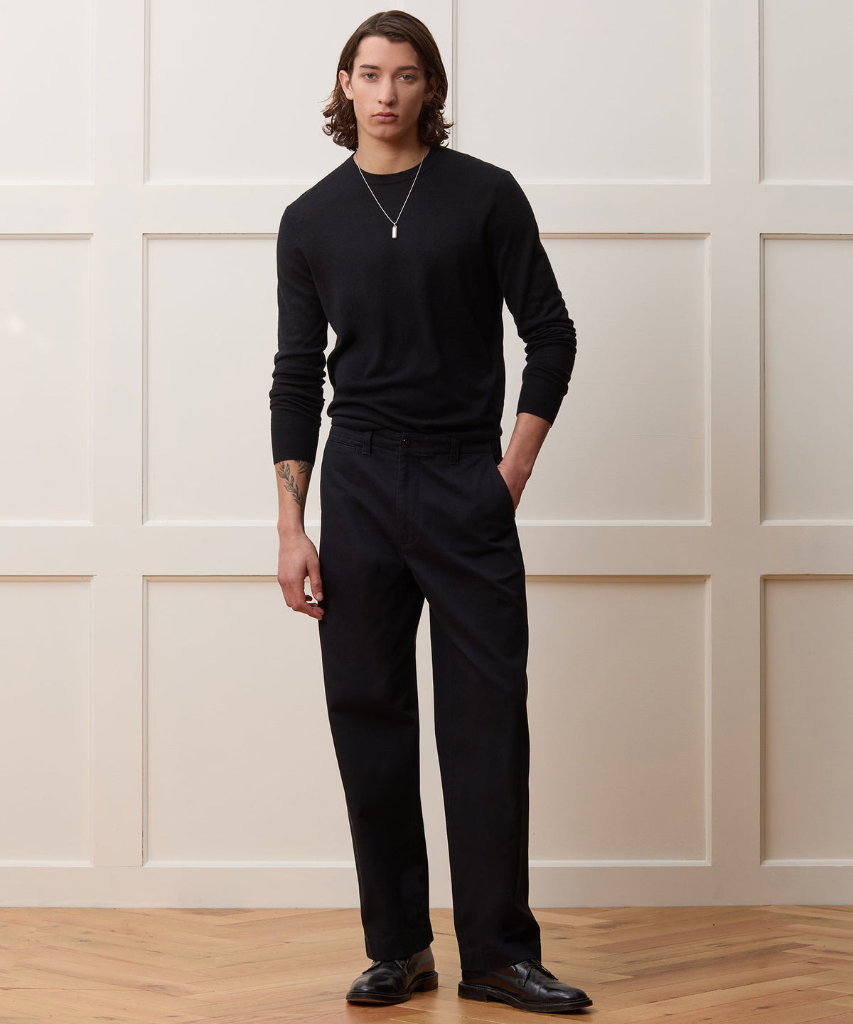 Todd Snyder Silk-Cashmere Crewneck Sweater - Black