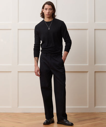 Todd Snyder Silk-Cashmere Crewneck Sweater - Black