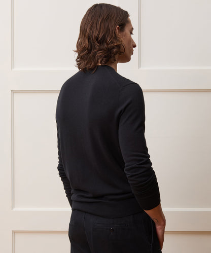 Todd Snyder Silk-Cashmere Crewneck Sweater - Black