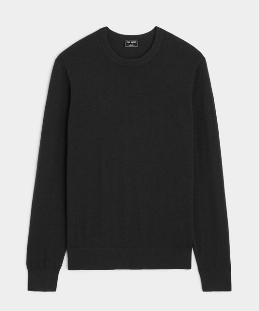 Todd Snyder Silk-Cashmere Crewneck Sweater - Black