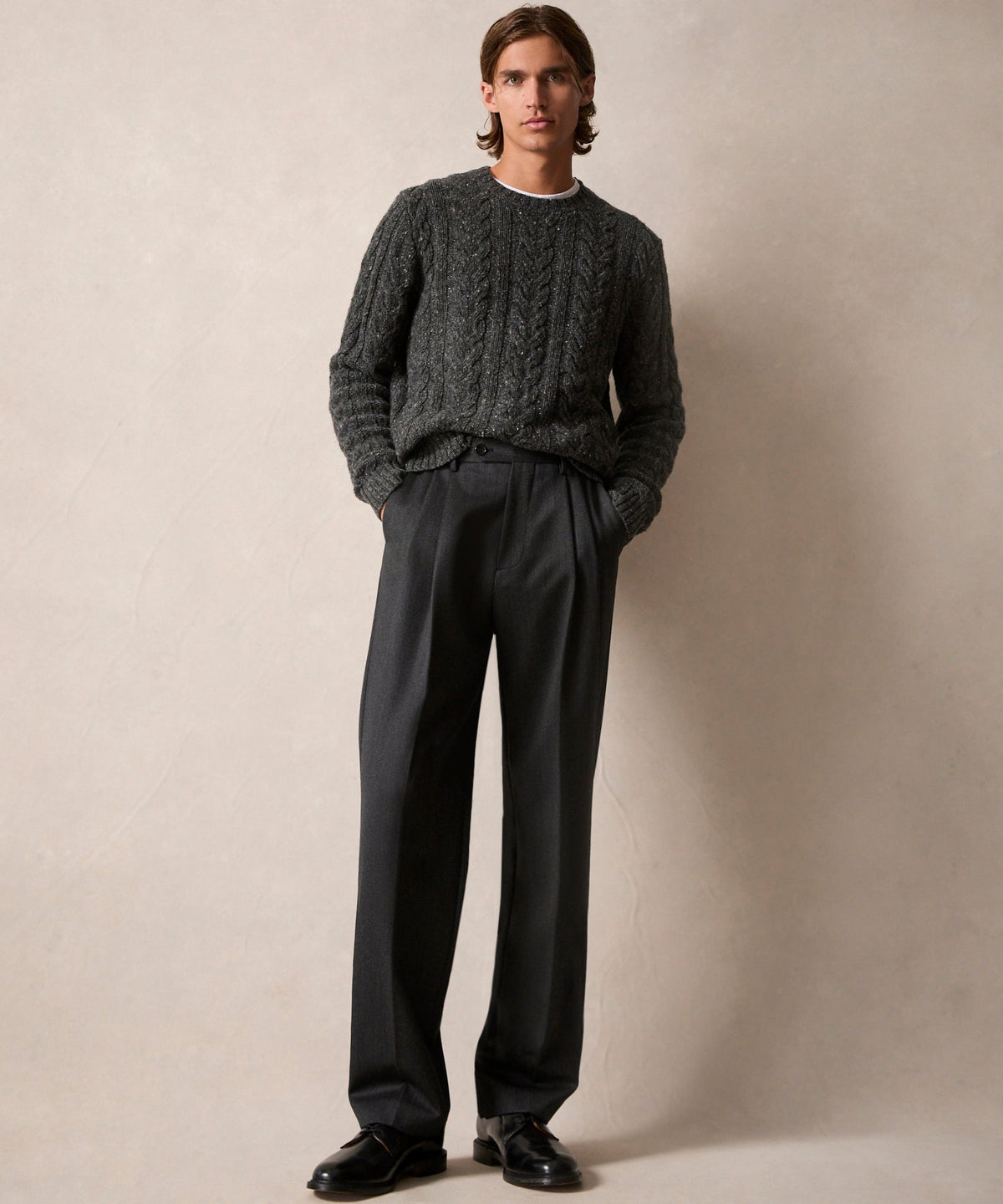 Todd Snyder Italian Cavalry Twill Wythe Trouser - Charcoal