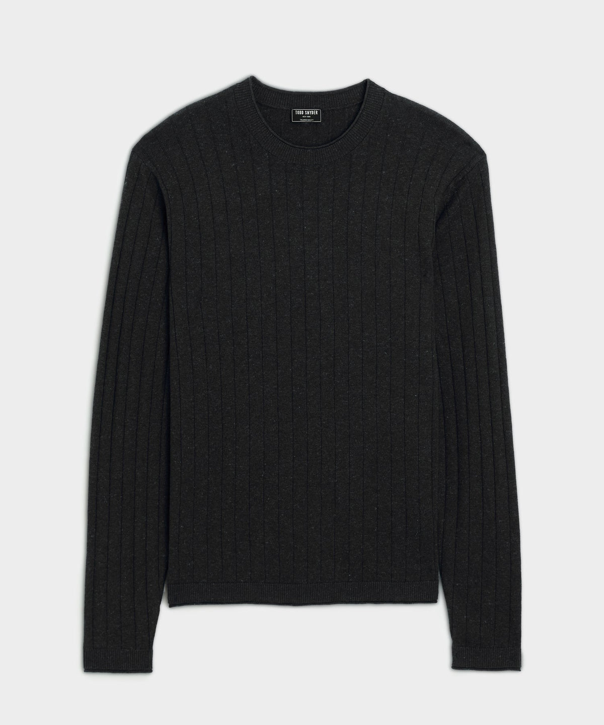 Todd Snyder Lightweight Linen-Cotton Crewneck Sweater - Black