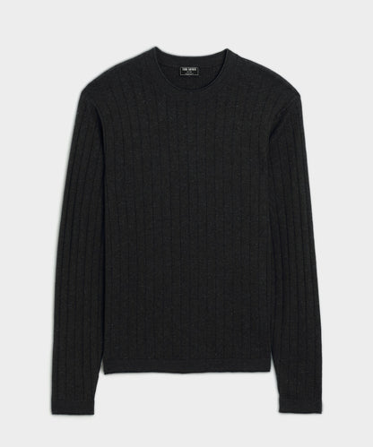 Todd Snyder Lightweight Linen-Cotton Crewneck Sweater - Black