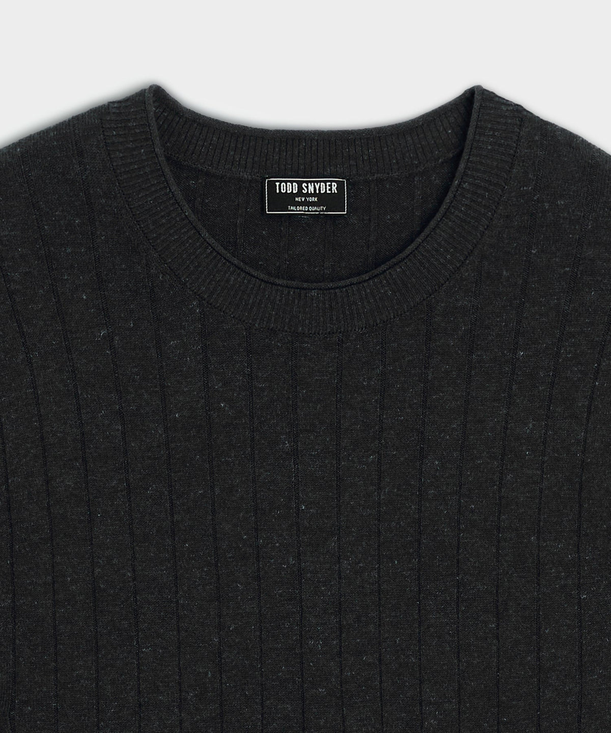 Todd Snyder Lightweight Linen-Cotton Crewneck Sweater - Black