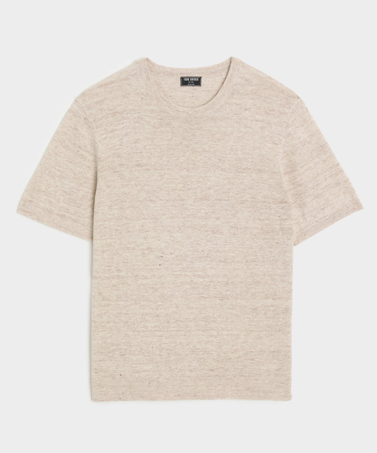 Todd Snyder Relaxed Linen Sweater Tee - Chalk