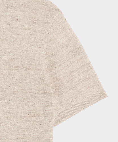 Todd Snyder Relaxed Linen Sweater Tee - Chalk