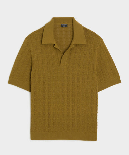 Todd Snyder Relaxed Cotton Montauk Sweater Polo - Dry Sage